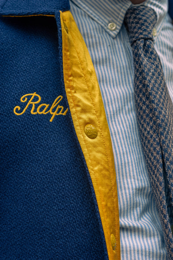 Polo Ralph Lauren Reversible Varsity Bomber Ink/Basic Gold