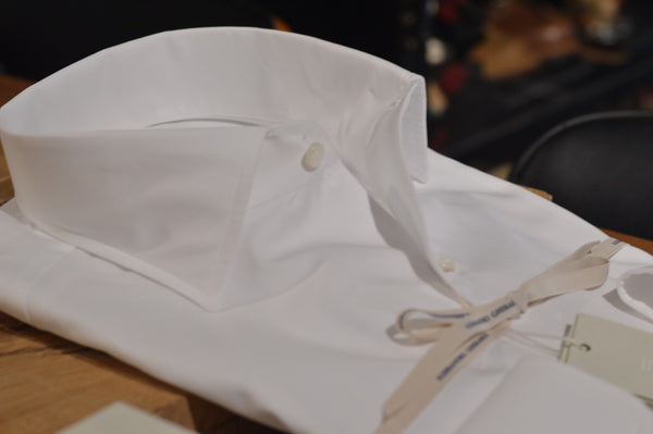 Gherardi One-Piece Collar Shirt 000 White (7735346823402)