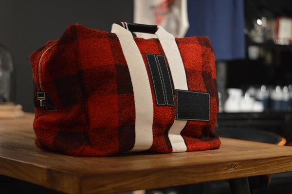 MANIKOMIO Aviator's Kit Bag Wool Buffalo Check (8000351305962)